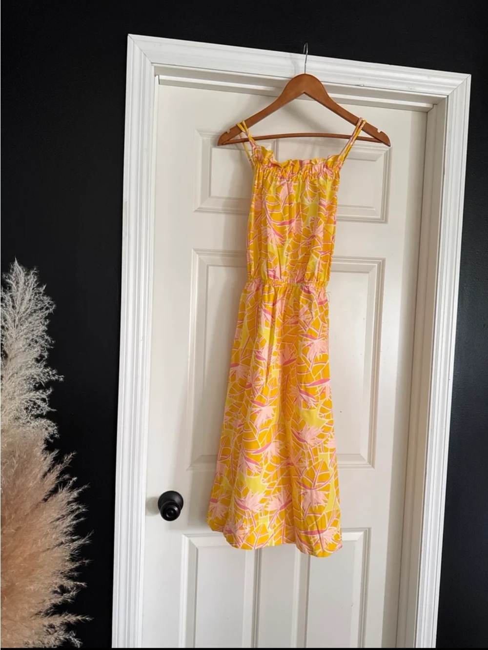 Vintage Lilly Pulitzer “The Lilly” 70’s Vibrant Tropical Print Midi Dress Medium - Picture 12 of 12